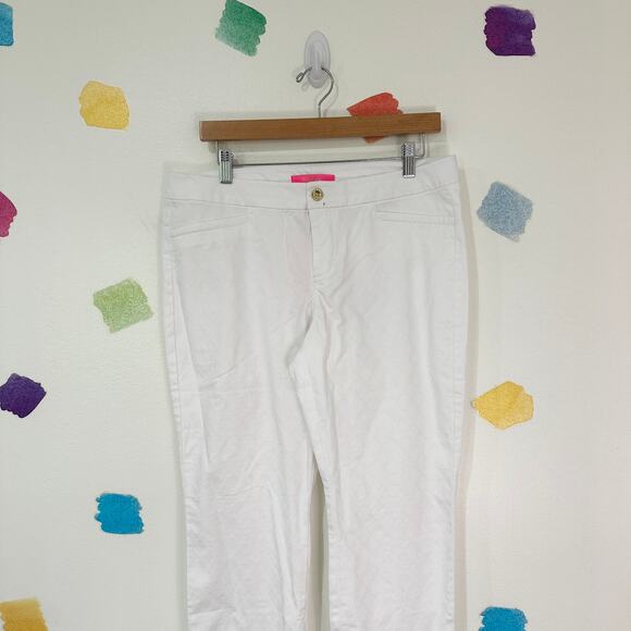 Lilly Pulitzer Pants - 12 Lilly Pulitzer Resort White Kelly Skinny Ankle Pant NWT